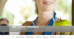 Desktop Screenshot of oneplanetgranola.com