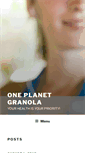 Mobile Screenshot of oneplanetgranola.com