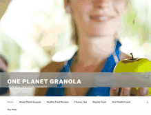 Tablet Screenshot of oneplanetgranola.com